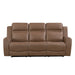 Homelegance - Hearth 3 Piece Sofa Set in Brown - 8347BRW*3 - GreatFurnitureDeal