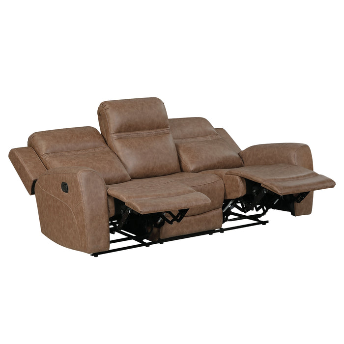 Homelegance - Hearth 2 Piece Sofa Set in Brown - 8347BRW*2 - GreatFurnitureDeal