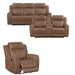 Homelegance - Hearth 3 Piece Sofa Set in Brown - 8347BRW*3 - GreatFurnitureDeal