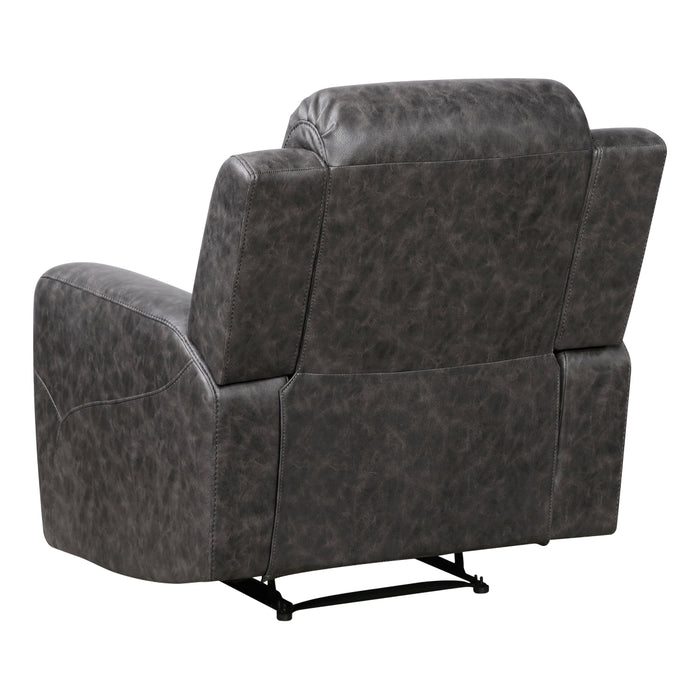 Homelegance - Hearth 3 Piece Sofa Set in Charcoal - 8347CRC*3 - GreatFurnitureDeal