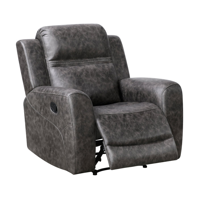 Homelegance - Hearth 3 Piece Sofa Set in Charcoal - 8347CRC*3 - GreatFurnitureDeal