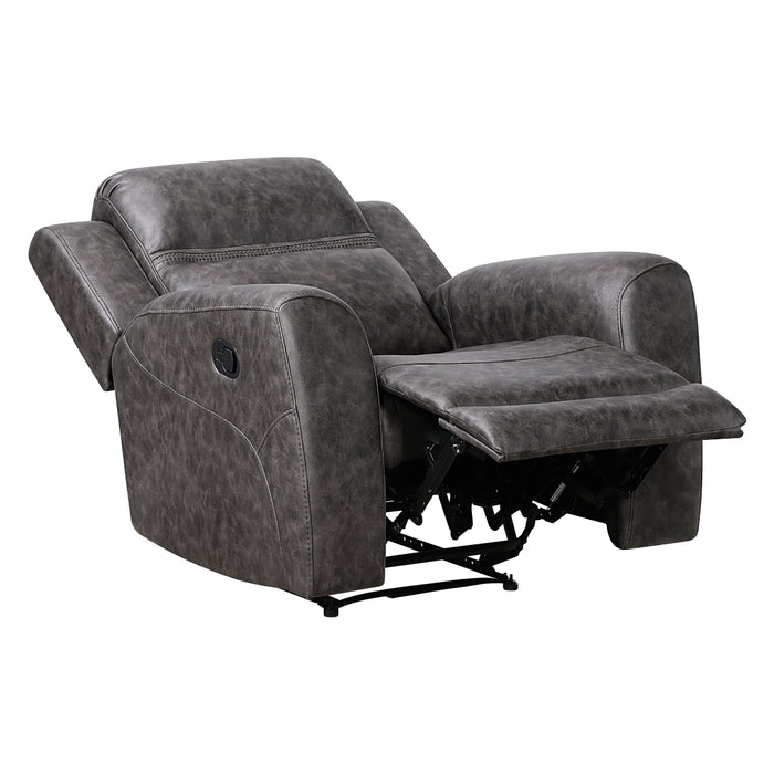 Homelegance - Hearth 3 Piece Sofa Set in Charcoal - 8347CRC*3 - GreatFurnitureDeal