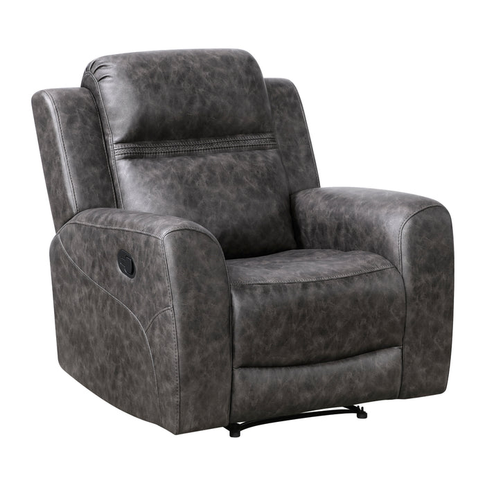 Homelegance - Hearth 3 Piece Sofa Set in Charcoal - 8347CRC*3 - GreatFurnitureDeal