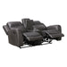 Homelegance - Hearth 2 Piece Sofa Set in Charcoal - 8347CRC*2 - GreatFurnitureDeal