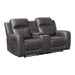 Homelegance - Hearth 2 Piece Sofa Set in Charcoal - 8347CRC*2 - GreatFurnitureDeal