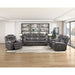 Homelegance - Hearth 3 Piece Sofa Set in Charcoal - 8347CRC*3 - GreatFurnitureDeal
