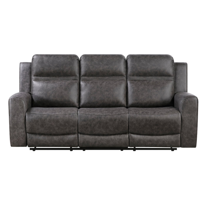 Homelegance - Hearth 3 Piece Sofa Set in Charcoal - 8347CRC*3 - GreatFurnitureDeal