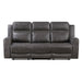 Homelegance - Hearth 3 Piece Sofa Set in Charcoal - 8347CRC*3 - GreatFurnitureDeal