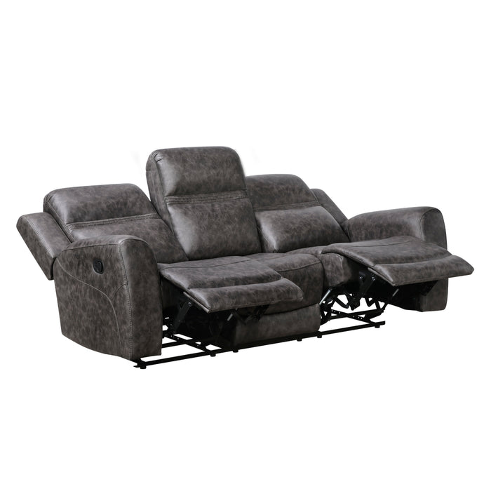 Homelegance - Hearth 2 Piece Sofa Set in Charcoal - 8347CRC*2 - GreatFurnitureDeal
