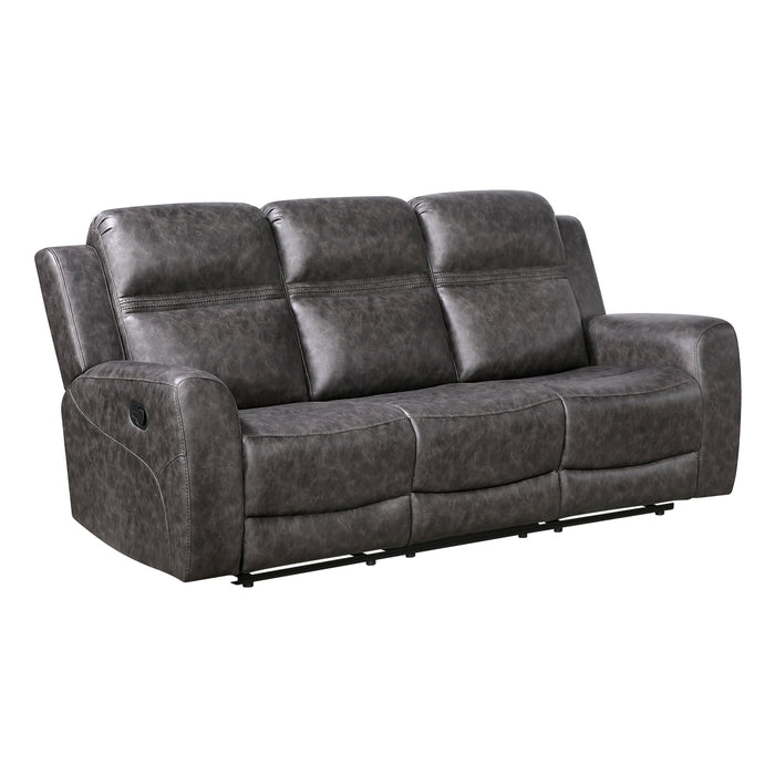 Homelegance - Hearth 2 Piece Sofa Set in Charcoal - 8347CRC*2 - GreatFurnitureDeal