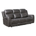 Homelegance - Hearth 2 Piece Sofa Set in Charcoal - 8347CRC*2 - GreatFurnitureDeal