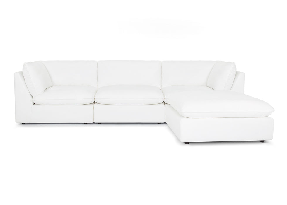 Franklin Furniture - 835 Boston 4 Piece Sectional in Dream Pearl - 83501-83503-83518-PEARL-4SET - GreatFurnitureDeal
