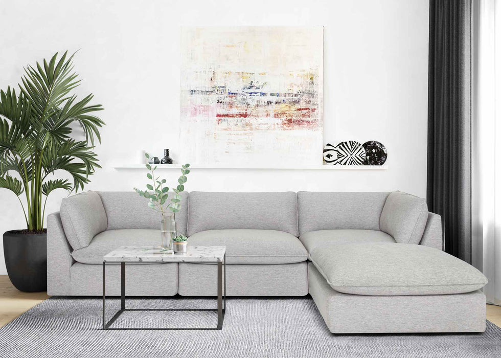 Franklin Furniture - 835 Boston 4 Piece Sectional in Oakbrook Marble - 83501-MARBLE-4SET - GreatFurnitureDeal