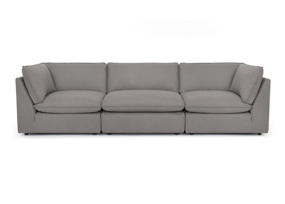 Franklin Furniture - 835 Boston 3 Piece Sectional in Dream Slate - 83501-SLATE-3SET - GreatFurnitureDeal