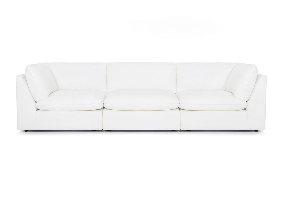 Franklin Furniture - 835 Boston 3 Piece Sectional in Dream Pearl - 83501-83503-83518-PEARL-3SET - GreatFurnitureDeal