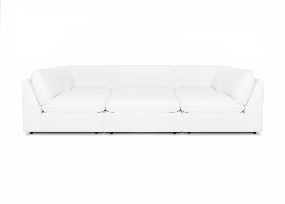 Franklin Furniture - 835 Boston 3 Piece Sectional in Dream Pearl - 83501-83503-83518-PEARL-3SET - GreatFurnitureDeal