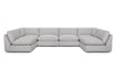 Franklin Furniture - 835 Boston 6 Piece Sectional in Oakbrook Marble - 83501-MARBLE-6SET - GreatFurnitureDeal