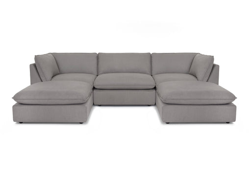 Franklin Furniture - 835 Boston 5 Piece Sectional in Dream Slate - 83501-SLATE-5SET - GreatFurnitureDeal