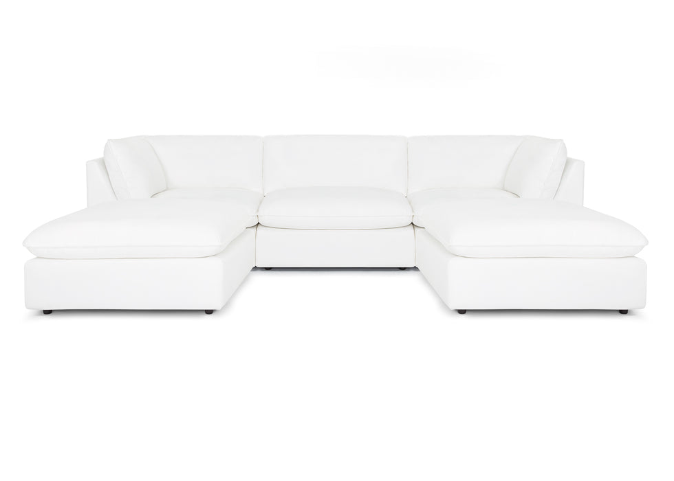 Franklin Furniture - 835 Boston 5 Piece Sectional in Dream Pearl - 83501-PEARL-5SET - GreatFurnitureDeal