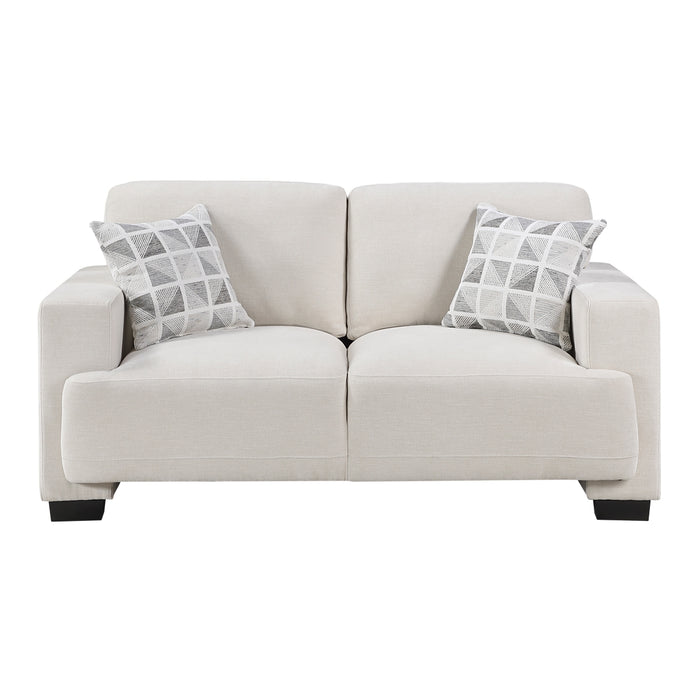 Homelegance - Cove 2 Piece Sofa Set in Beige - 8357BEG*2 - GreatFurnitureDeal