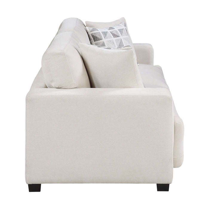 Homelegance - Cove 2 Piece Sofa Set in Beige - 8357BEG*2 - GreatFurnitureDeal