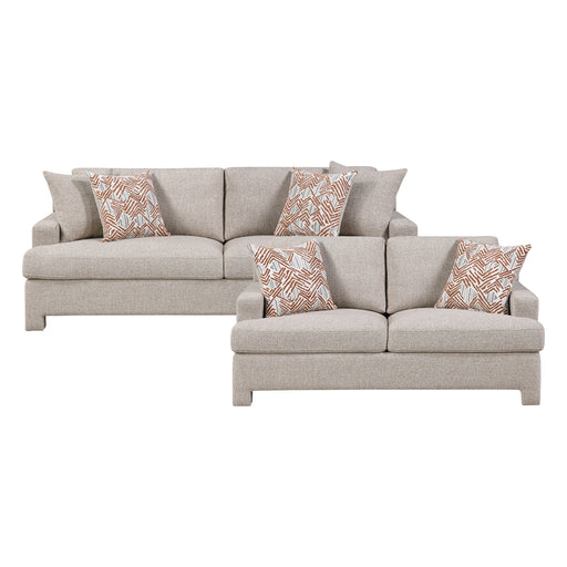 Homelegance - Everly 2 Piece Sofa Set in Beige - 8358TP*2 - GreatFurnitureDeal