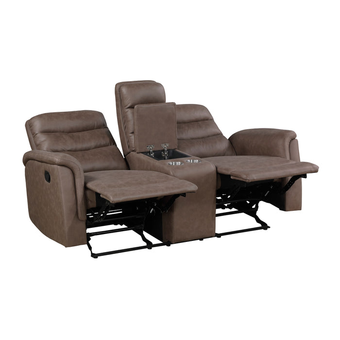 Homelegance - Metric 3 Piece Sofa Set in Brown - 8360BRW*3 - GreatFurnitureDeal