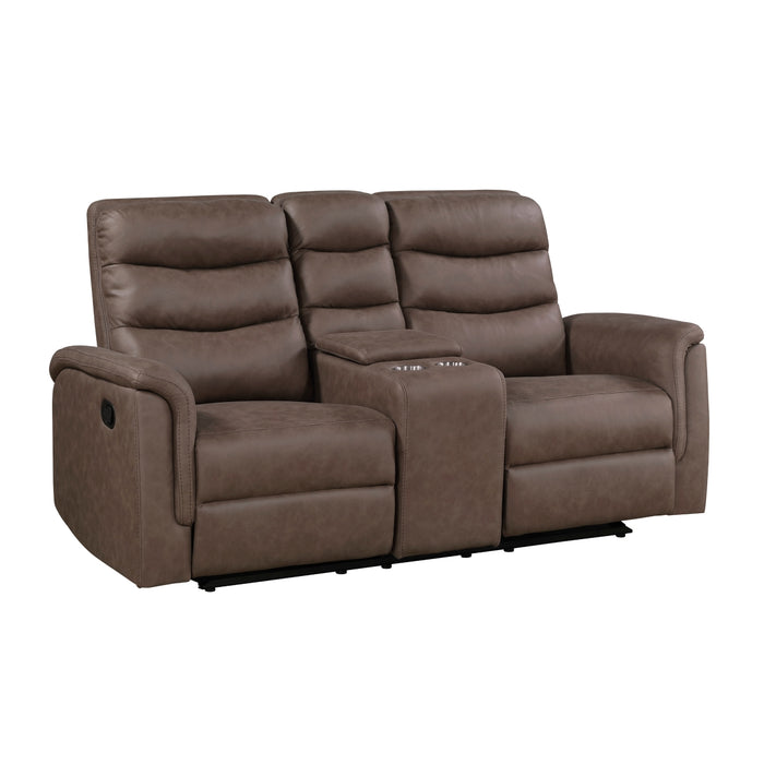 Homelegance - Metric 3 Piece Sofa Set in Brown - 8360BRW*3 - GreatFurnitureDeal