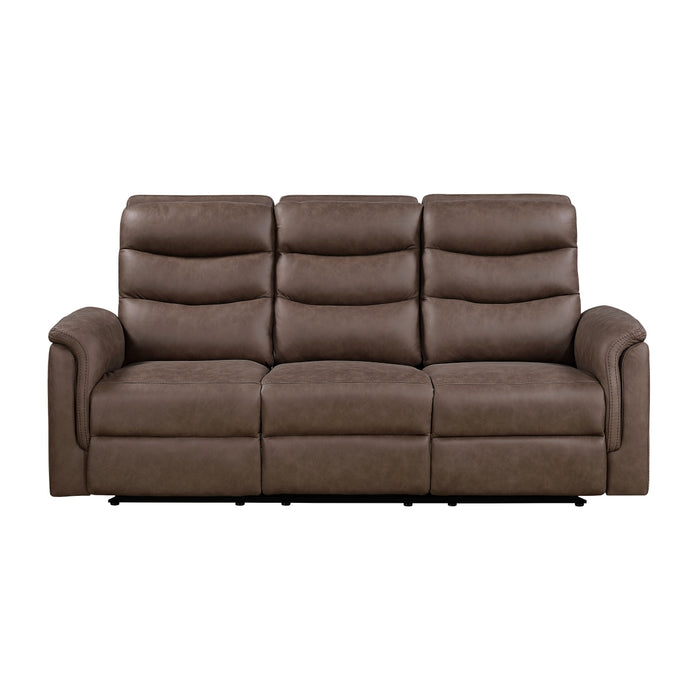 Homelegance - Metric 2 Piece Sofa Set in Brown - 8360BRW*2 - GreatFurnitureDeal
