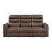 Homelegance - Metric 2 Piece Sofa Set in Brown - 8360BRW*2 - GreatFurnitureDeal