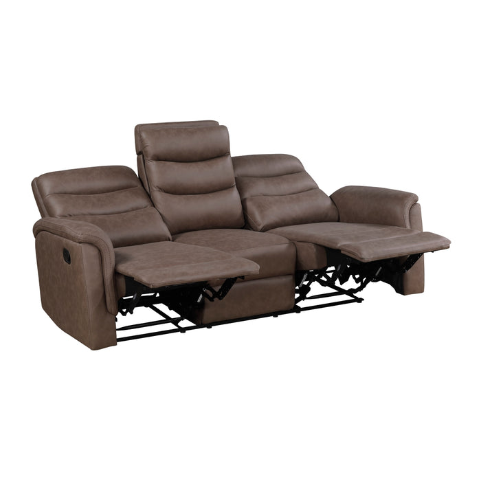 Homelegance - Metric 2 Piece Sofa Set in Brown - 8360BRW*2 - GreatFurnitureDeal