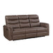 Homelegance - Metric 3 Piece Sofa Set in Brown - 8360BRW*3 - GreatFurnitureDeal