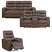 Homelegance - Metric 3 Piece Sofa Set in Brown - 8360BRW*3 - GreatFurnitureDeal