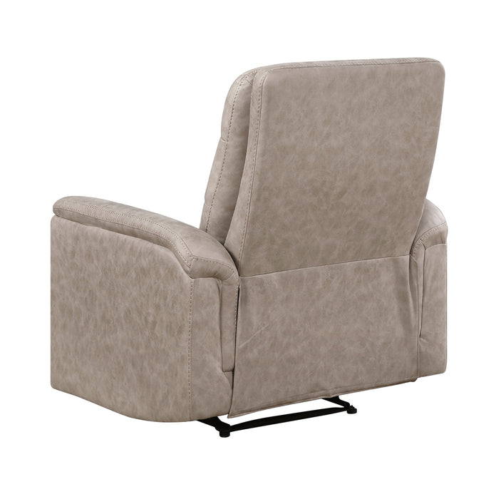 Homelegance - Metric 3 Piece Double Reclining Living Room Set in Taupe - 8360TPE*3 - GreatFurnitureDeal