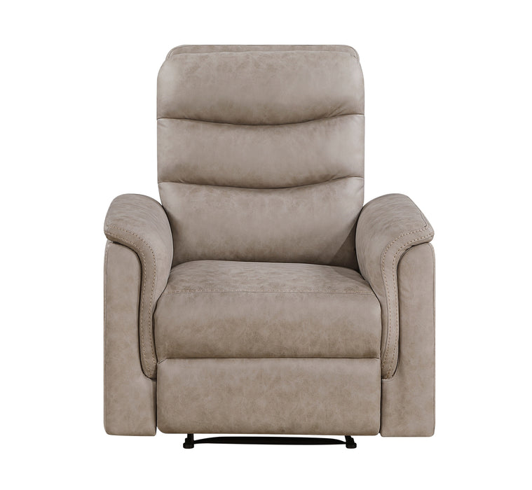 Homelegance - Metric 3 Piece Double Reclining Living Room Set in Taupe - 8360TPE*3 - GreatFurnitureDeal