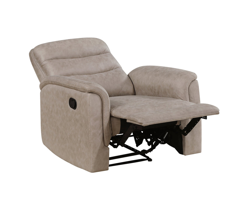 Homelegance - Metric Reclining Chair in Taupe - 8360TPE-1 - GreatFurnitureDeal