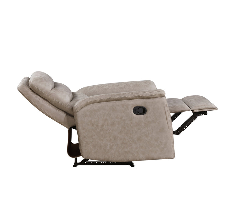 Homelegance - Metric Reclining Chair in Taupe - 8360TPE-1 - GreatFurnitureDeal