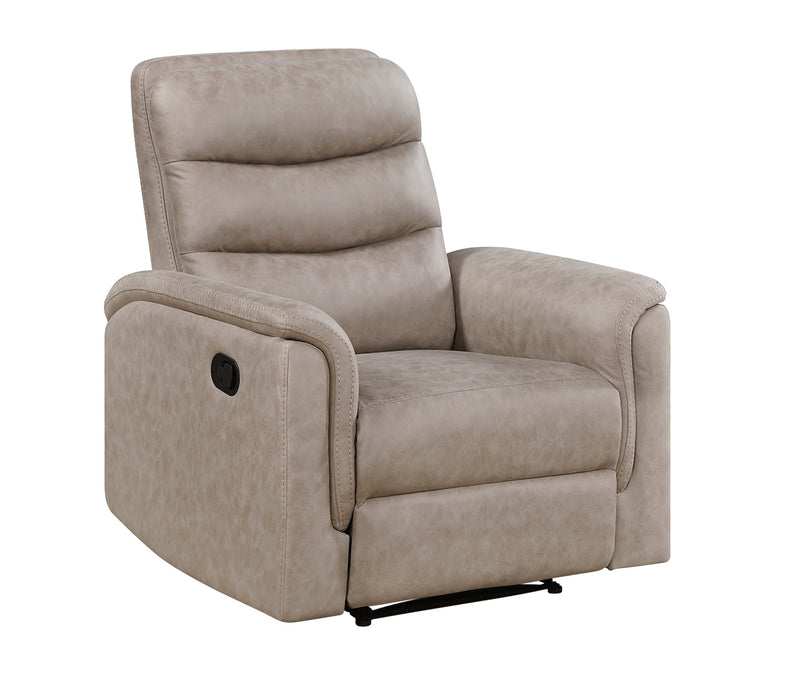 Homelegance - Metric 3 Piece Double Reclining Living Room Set in Taupe - 8360TPE*3 - GreatFurnitureDeal