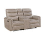 Homelegance - Metric 3 Piece Double Reclining Living Room Set in Taupe - 8360TPE*3 - GreatFurnitureDeal
