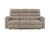 Homelegance - Metric 3 Piece Double Reclining Living Room Set in Taupe - 8360TPE*3 - GreatFurnitureDeal