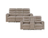 Homelegance - Metric Double Glider Reclining Love Seat with Center Console in Taupe - 8360TPE-2 - GreatFurnitureDeal