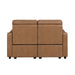 Homelegance - Equinox 2 Piece Sofa Set in Brown - 8368BRW*2PWA2 - GreatFurnitureDeal
