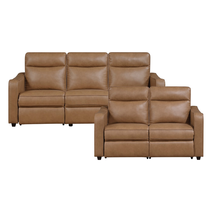 Homelegance - Equinox 3 Piece Sofa Set in Brown - 8368BRW*3PWA2 - GreatFurnitureDeal
