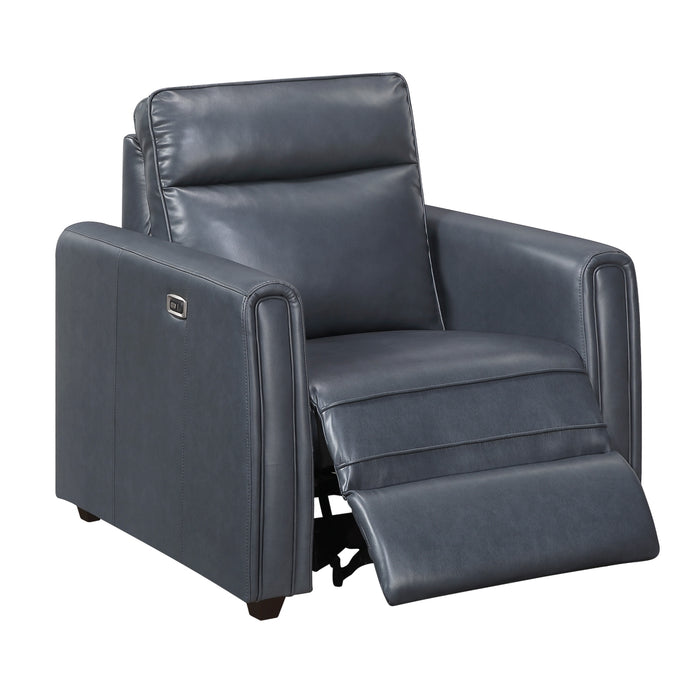 Homelegance - Equinox 3 Piece Reclining Sofa Set in Navy - 8368NVY*3PWA1 - GreatFurnitureDeal