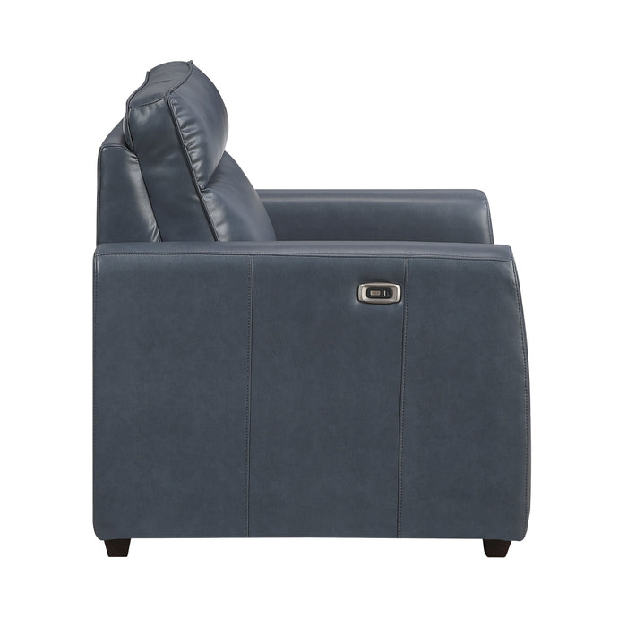 Homelegance - Equinox 3 Piece Reclining Sofa Set in Navy - 8368NVY*3PWA1