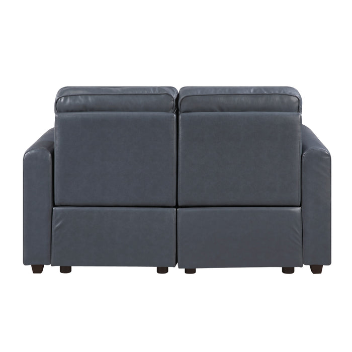 Homelegance - Equinox 3 Piece Reclining Sofa Set in Navy - 8368NVY*3PWA1 - GreatFurnitureDeal