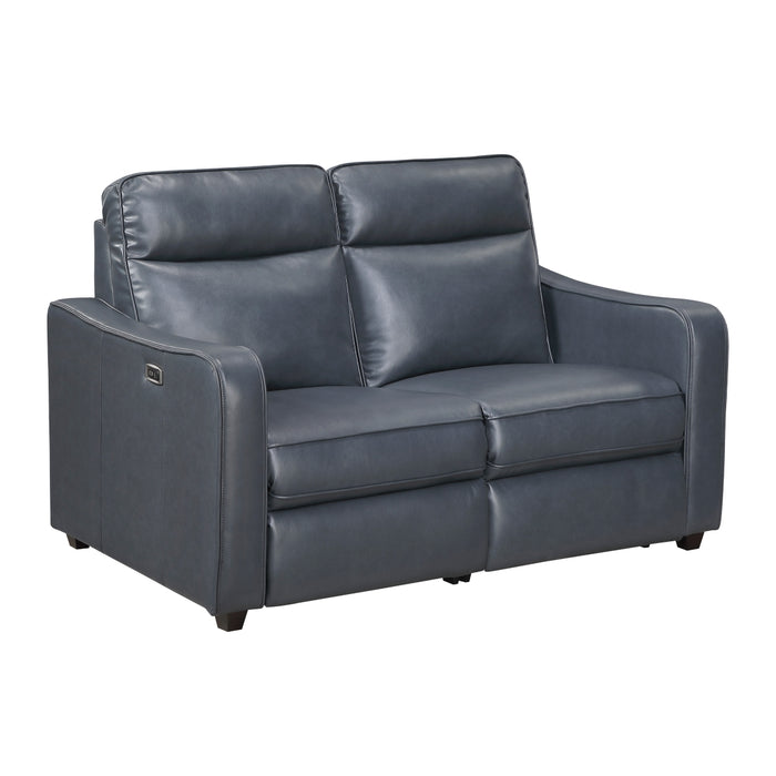 Homelegance - Equinox 2 Piece Reclining Sofa Set in Navy - 8368NVY*2PWA2 - GreatFurnitureDeal