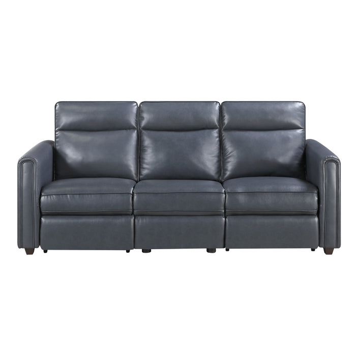 Homelegance - Equinox 3 Piece Reclining Sofa Set in Navy - 8368NVY*3PWA1 - GreatFurnitureDeal