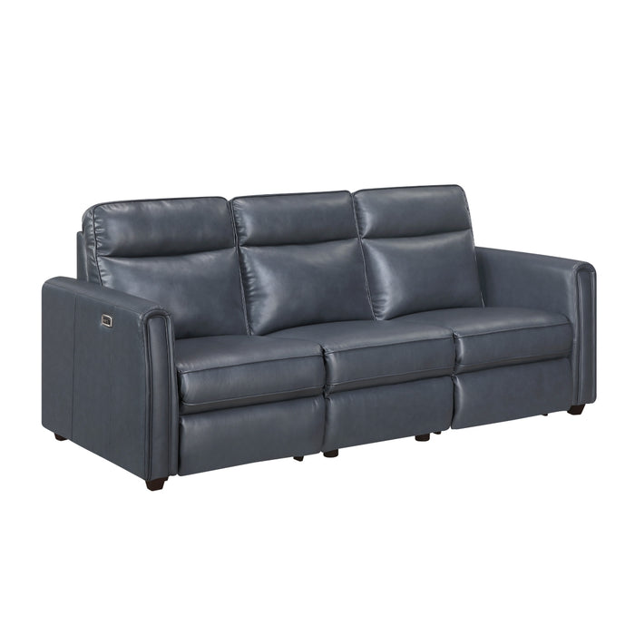 Homelegance - Equinox 3 Piece Reclining Sofa Set in Navy - 8368NVY*3PWA1 - GreatFurnitureDeal