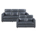 Homelegance - Equinox 2 Piece Sofa Set in Navy - 8368NVY*2PWA1 - GreatFurnitureDeal